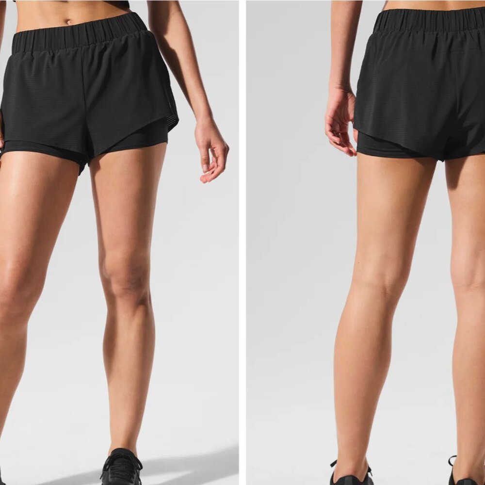 ALO Sport Star Short in Black S - Picture 2 of 11